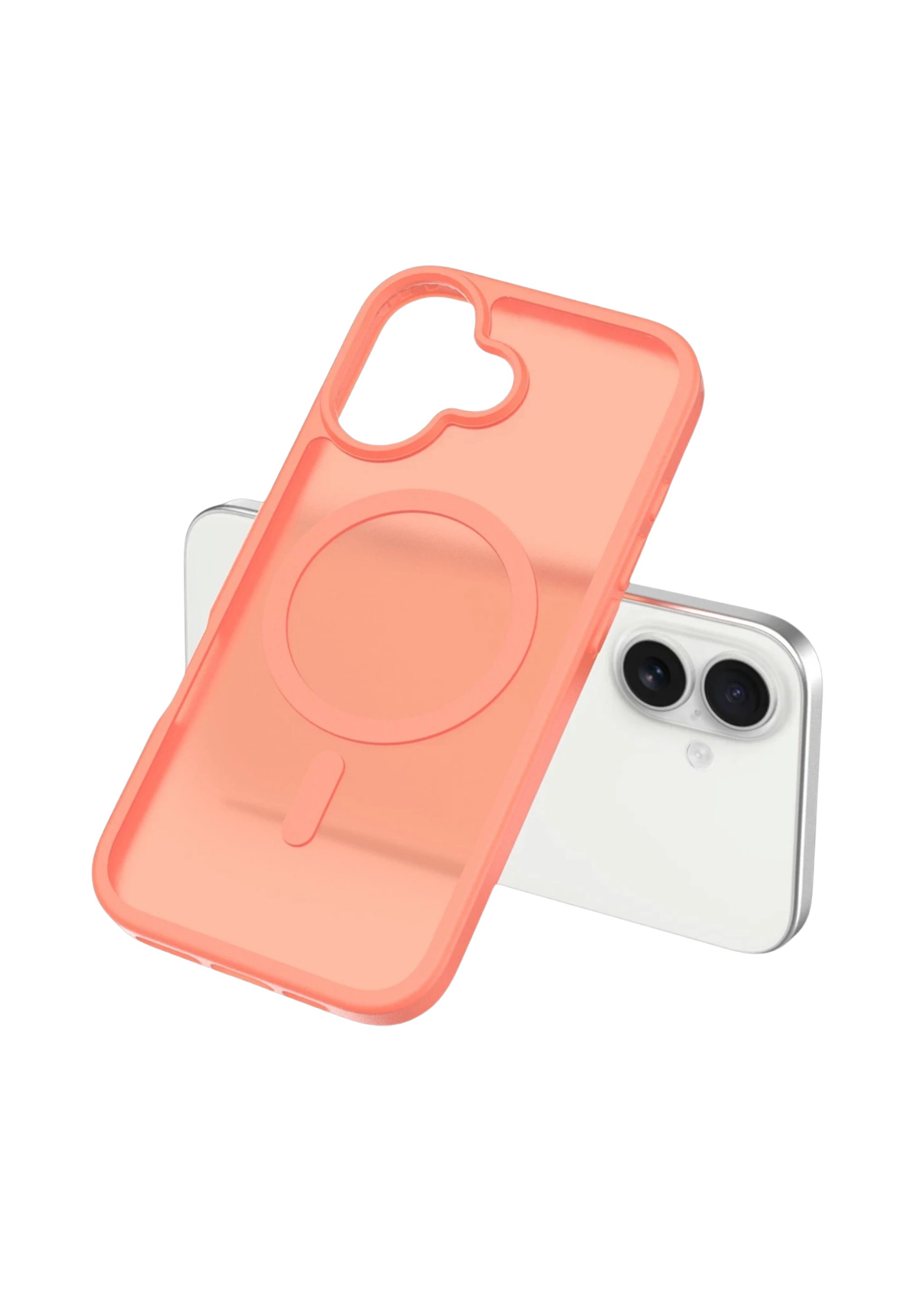 MAGSAFE KILIFLARJOKOJTSKN25Apple iPhone 17 Jota MagSafe Uyumlu Şeffaf Telefon Kılıfı – Turuncu