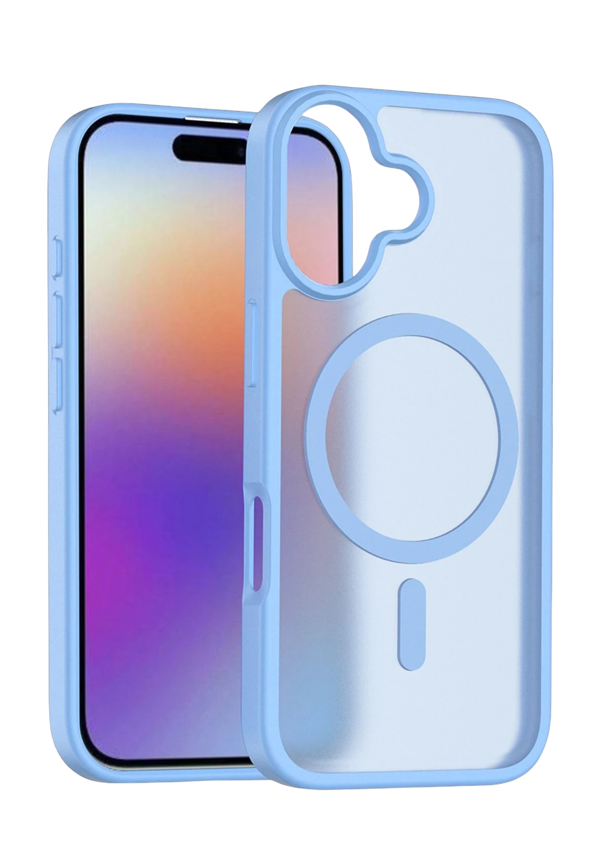 MAGSAFE KILIFLARJOKOJTSKN23Apple iPhone 17 Jota MagSafe Uyumlu Şeffaf Telefon Kılıfı – Açık Mavi