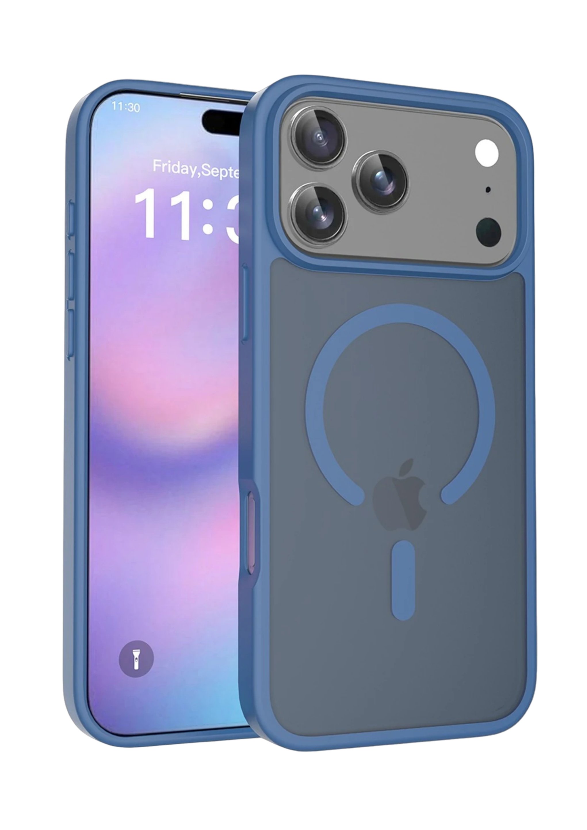 MAGSAFE KILIFLARJOKOJTSKN29Apple iPhone 17 Pro Jota MagSafe Uyumlu Şeffaf Telefon Kılıfı – Lacivert