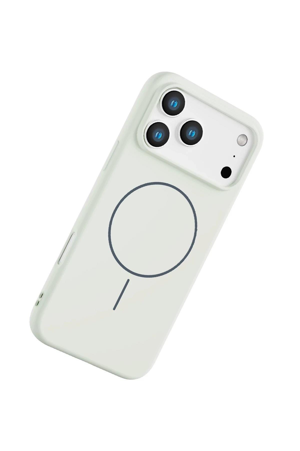 MAGSAFE KILIFLARJOKOJLLY01Apple iPhone 17 Pro MagSafe Uyumlu Jully Serisi Telefon Kılıfı - Beyaz