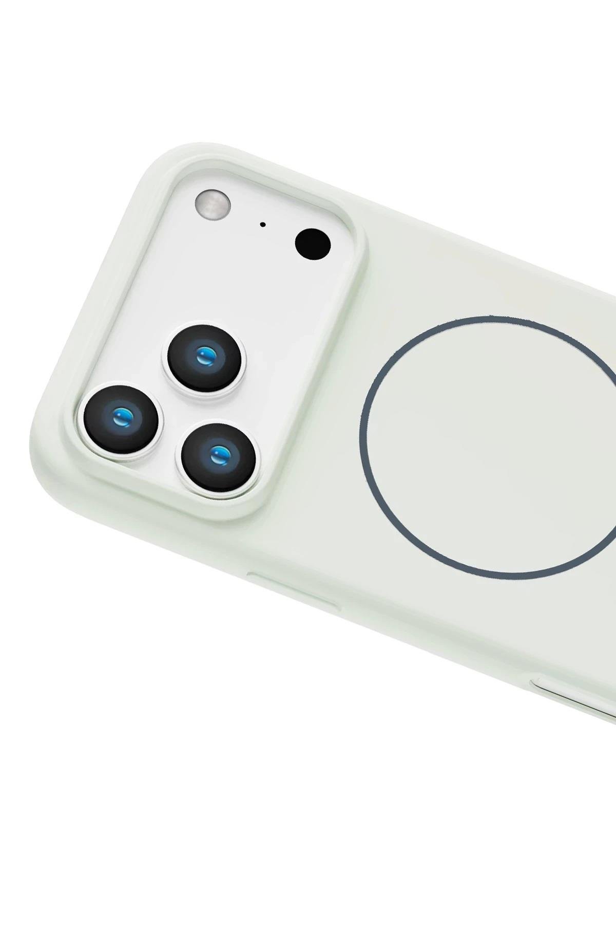 MAGSAFE KILIFLARJOKOJLLY01Apple iPhone 17 Pro MagSafe Uyumlu Jully Serisi Telefon Kılıfı - Beyaz