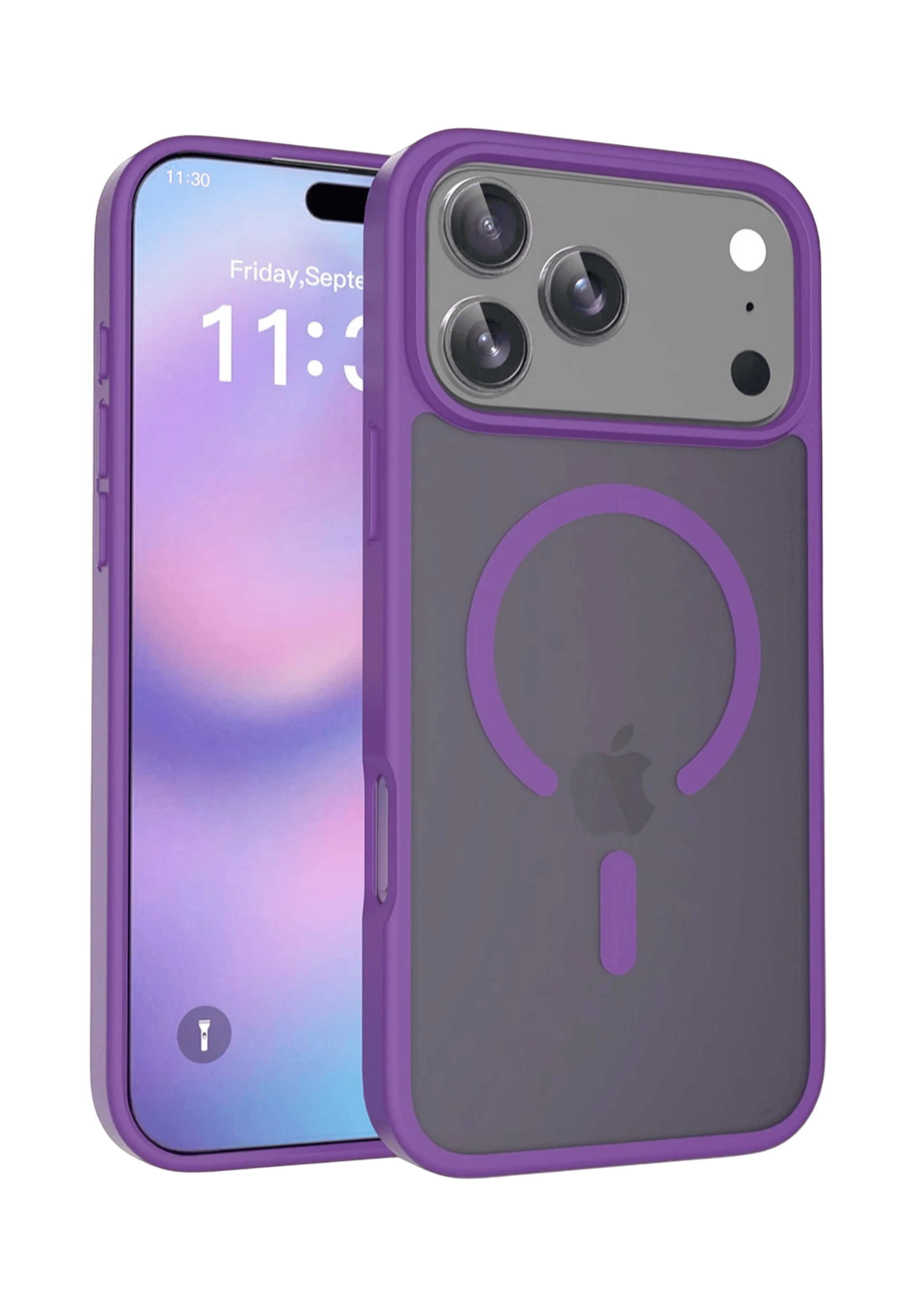 MAGSAFE KILIFLARJOKOJTSKN33Apple iPhone 17 Pro Max Jota MagSafe Uyumlu Şeffaf Telefon Kılıfı – Derin Mor