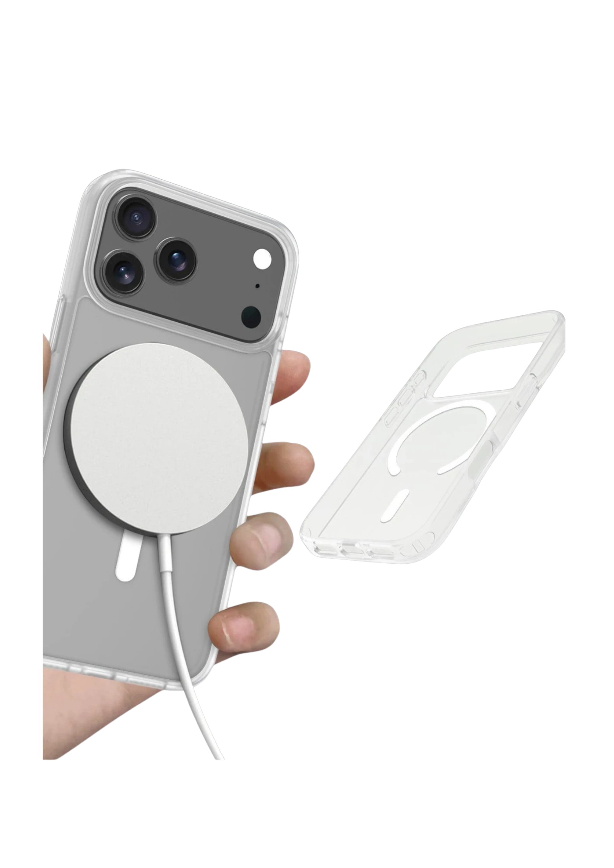 MAGSAFE KILIFLARJOKOJTSKN34Apple iPhone 17 Pro Max Jota MagSafe Uyumlu Şeffaf Telefon Kılıfı – Şeffaf