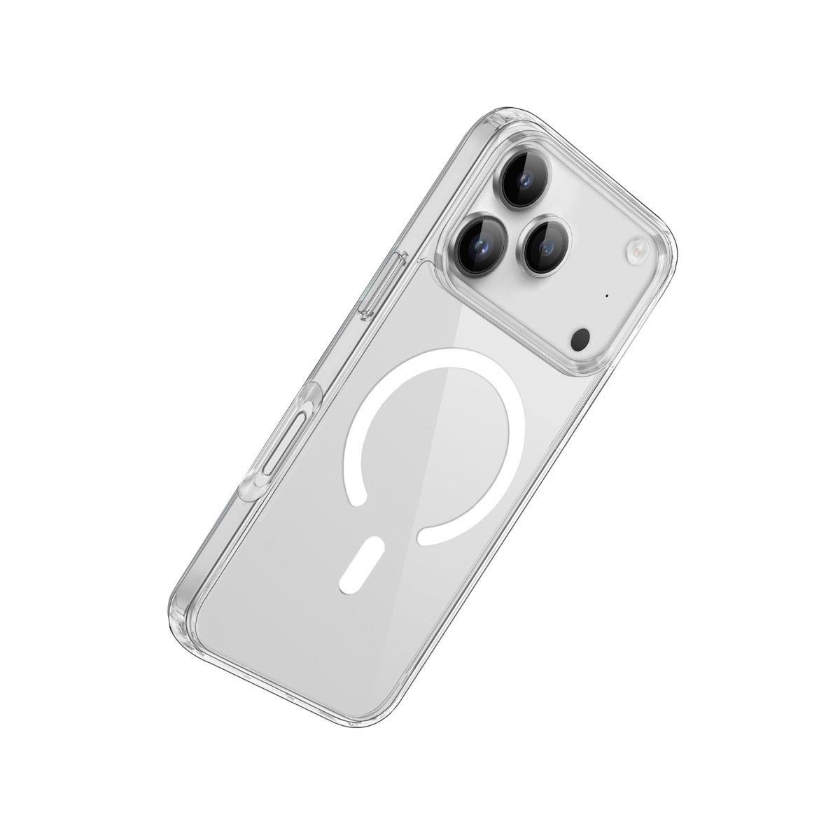 MAGSAFE KILIFLARNEWFACEPCRL01Apple iPhone 17 Pro Max PC Real MagSafe Darbeye Dayanıklı Crystal Kılıf –  Şeffaf