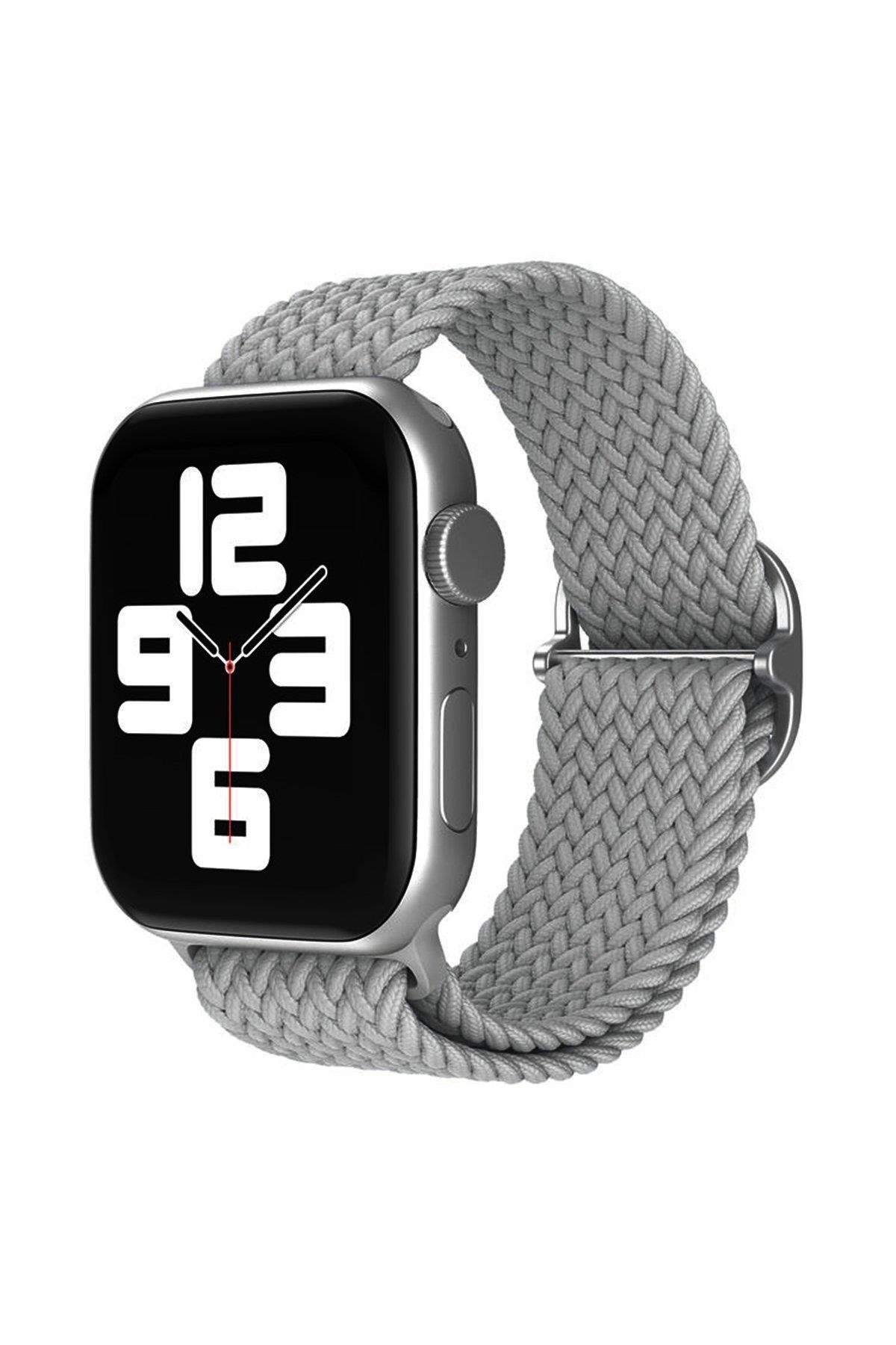 ÖRGÜ KORDONLARNEWFACEÖRG14Apple Watch 42mm / 44mm / 45mm / 46mm / 49mm Star Kordon - Gri