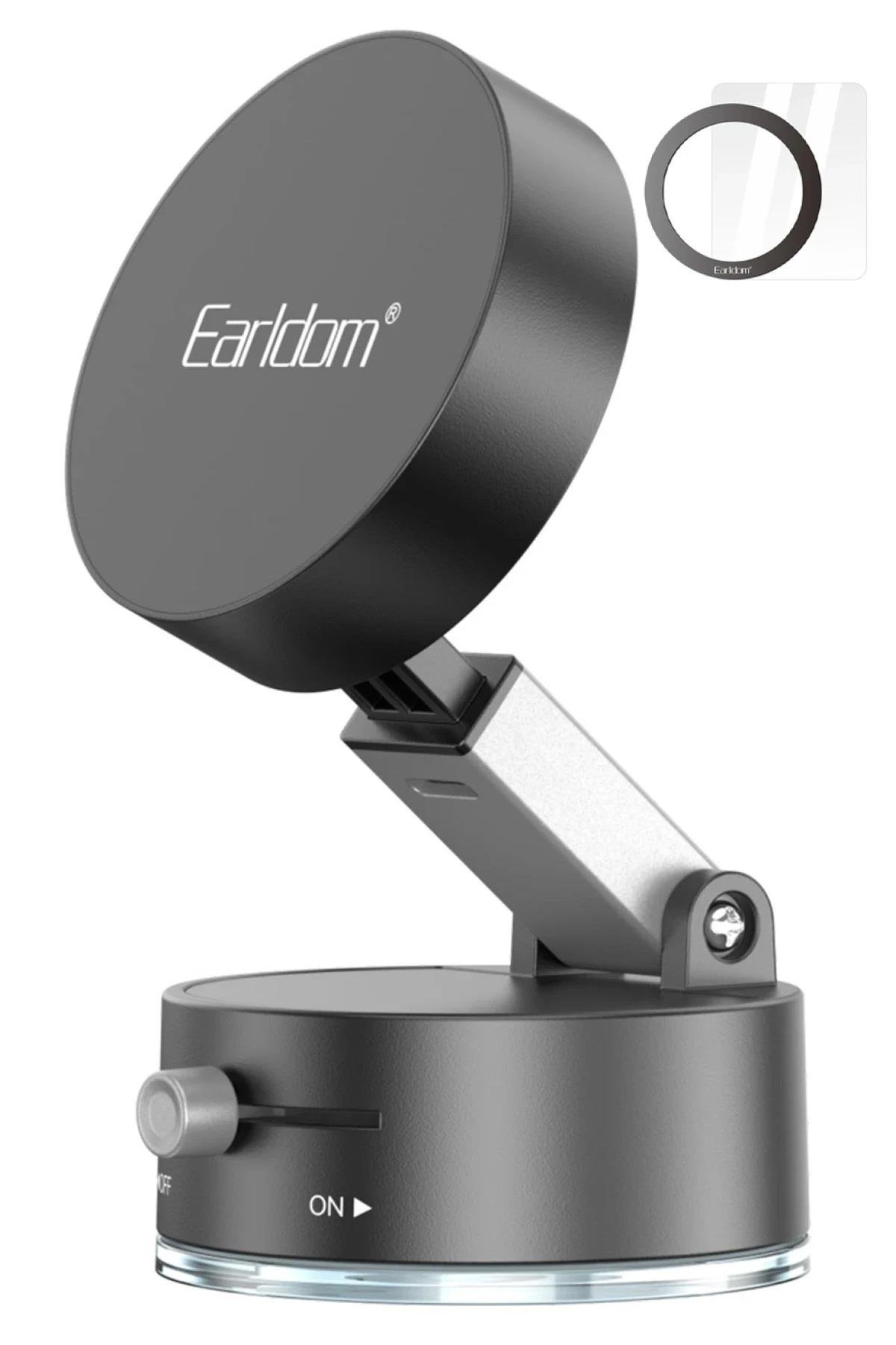 Telefon TutucuEARLDOMPHNHLDR01Earldom EH315 Ayarlanabilir Katlanabilir Manyetik Magsafe Telefon Tutucu - Siyah