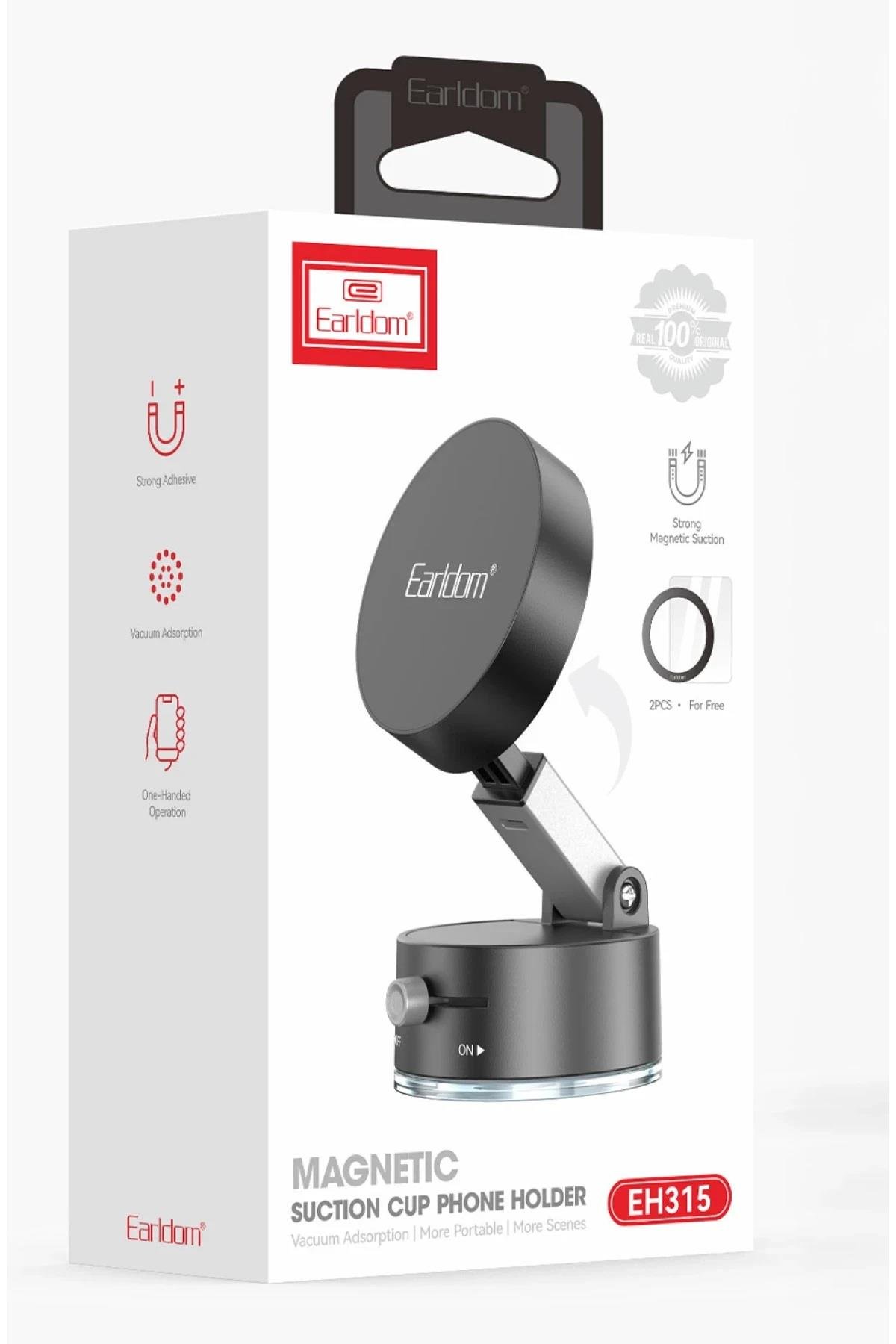 Telefon TutucuEARLDOMPHNHLDR01Earldom EH315 Ayarlanabilir Katlanabilir Manyetik Magsafe Telefon Tutucu - Siyah