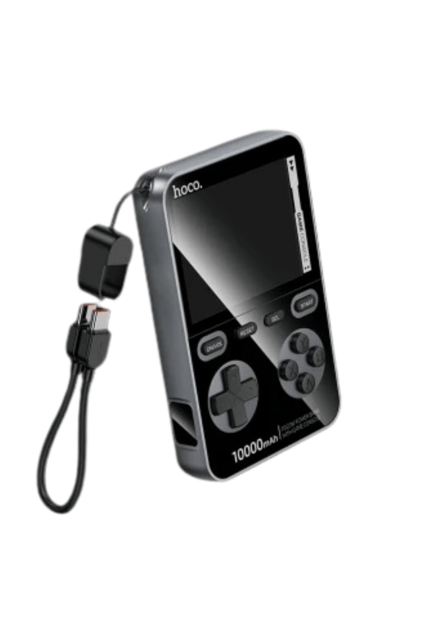 PowerbankHOCO.PWRBNK01Hoco. Q47 Shine 10.000 mAh MagSafe Powerbank – PD 20W Hızlı Şarj, Dahili Retro Oyun Konsolu, Siyah