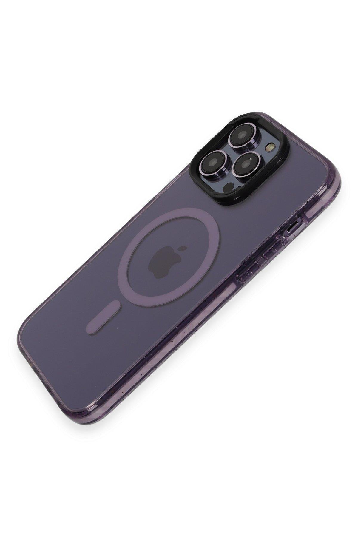 MAGSAFE KILIFLARJOKOTGRMGSF01Joko iPhone 14 Pro Max Kılıf Tigra Magsafe Kapak - Derin Mor