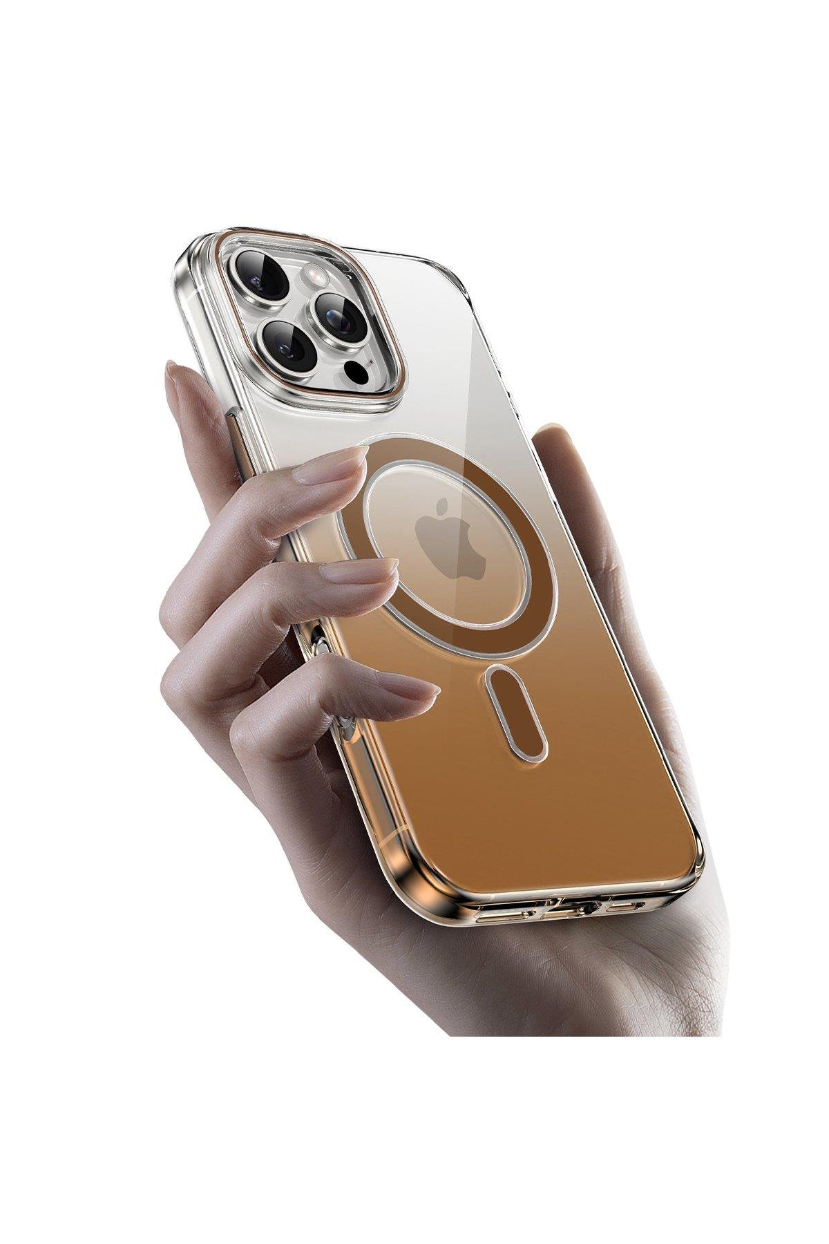 KEEPHONE MARKA KILIFLARKEEPHONEKPHN02Keephone iPhone 16 Pro Aurora Pro Magsafe Kılıf - Çöl Titanyum