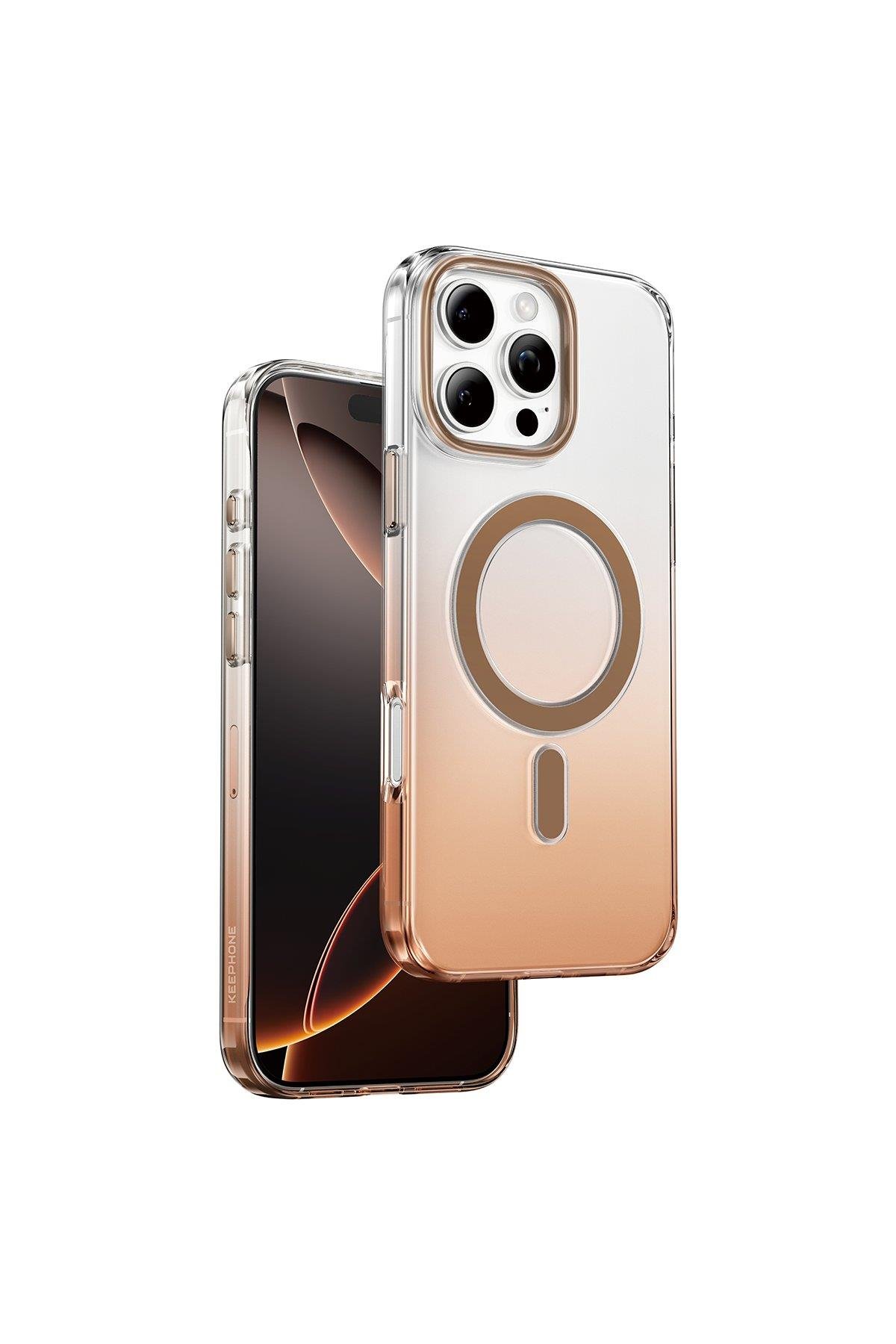 KEEPHONE MARKA KILIFLARKEEPHONEKPHN02Keephone iPhone 16 Pro Aurora Pro Magsafe Kılıf - Çöl Titanyum