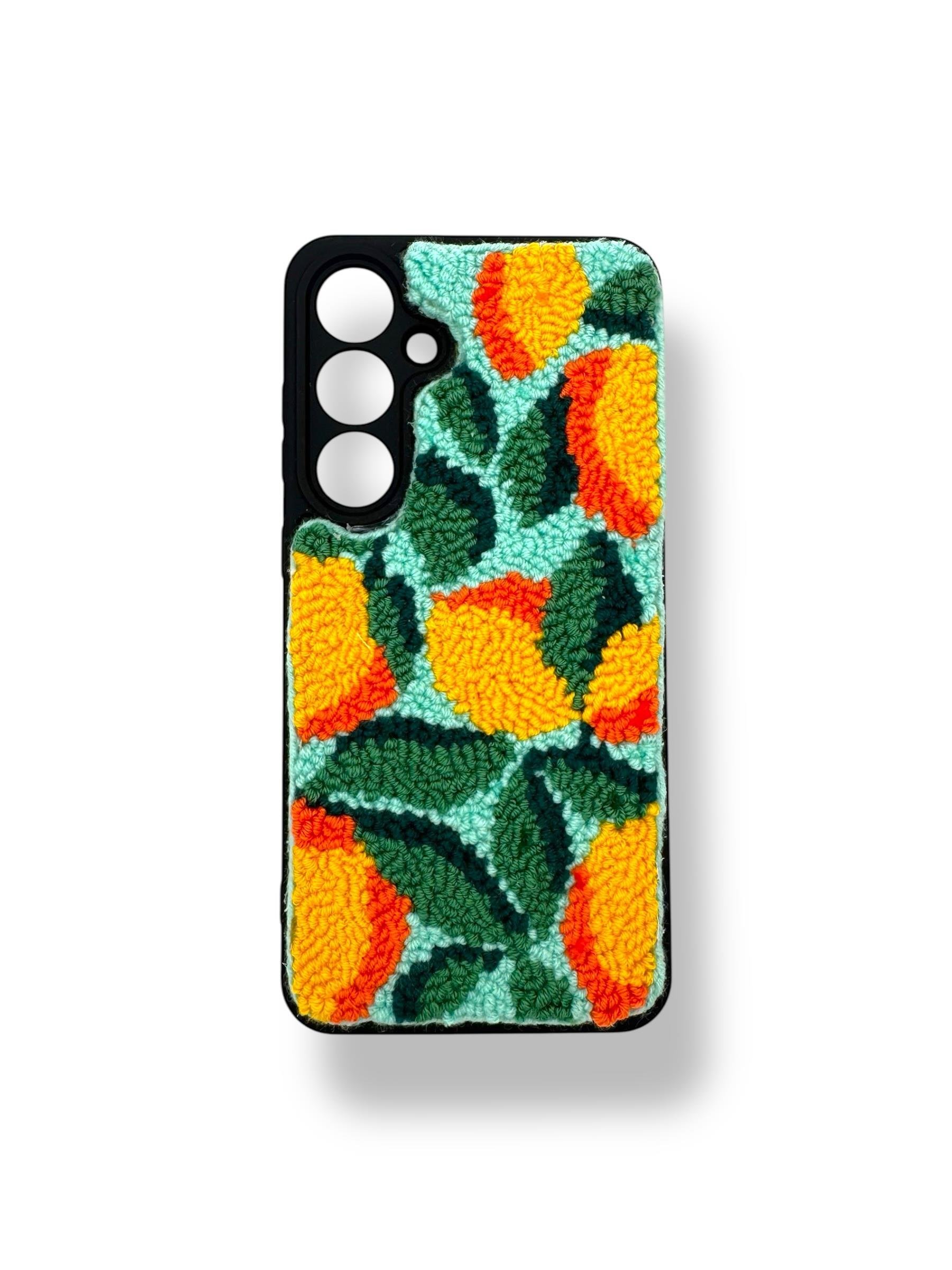 PUNCH İŞLEMELİ KILIFLARDIVERSECASEPNCH67Samsung S24 FE İşlemeli Kılıf - Limon Desenli