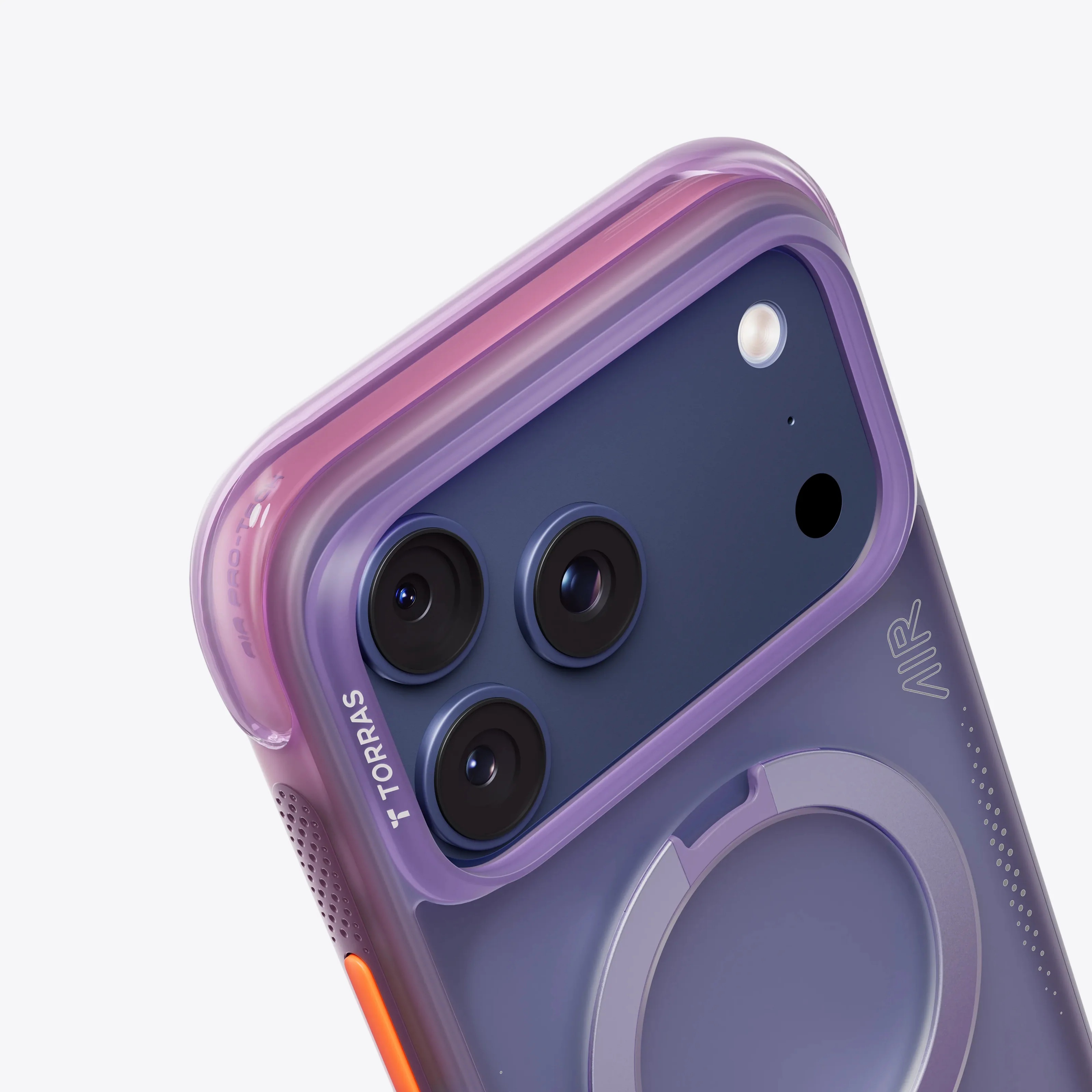 TORRAS MARKA KILIFLARTORRASTRRS10Torras iPhone 17 Pro Max Ostand Spin Air MagSafe Standlı Koruma Kılıf – Mor