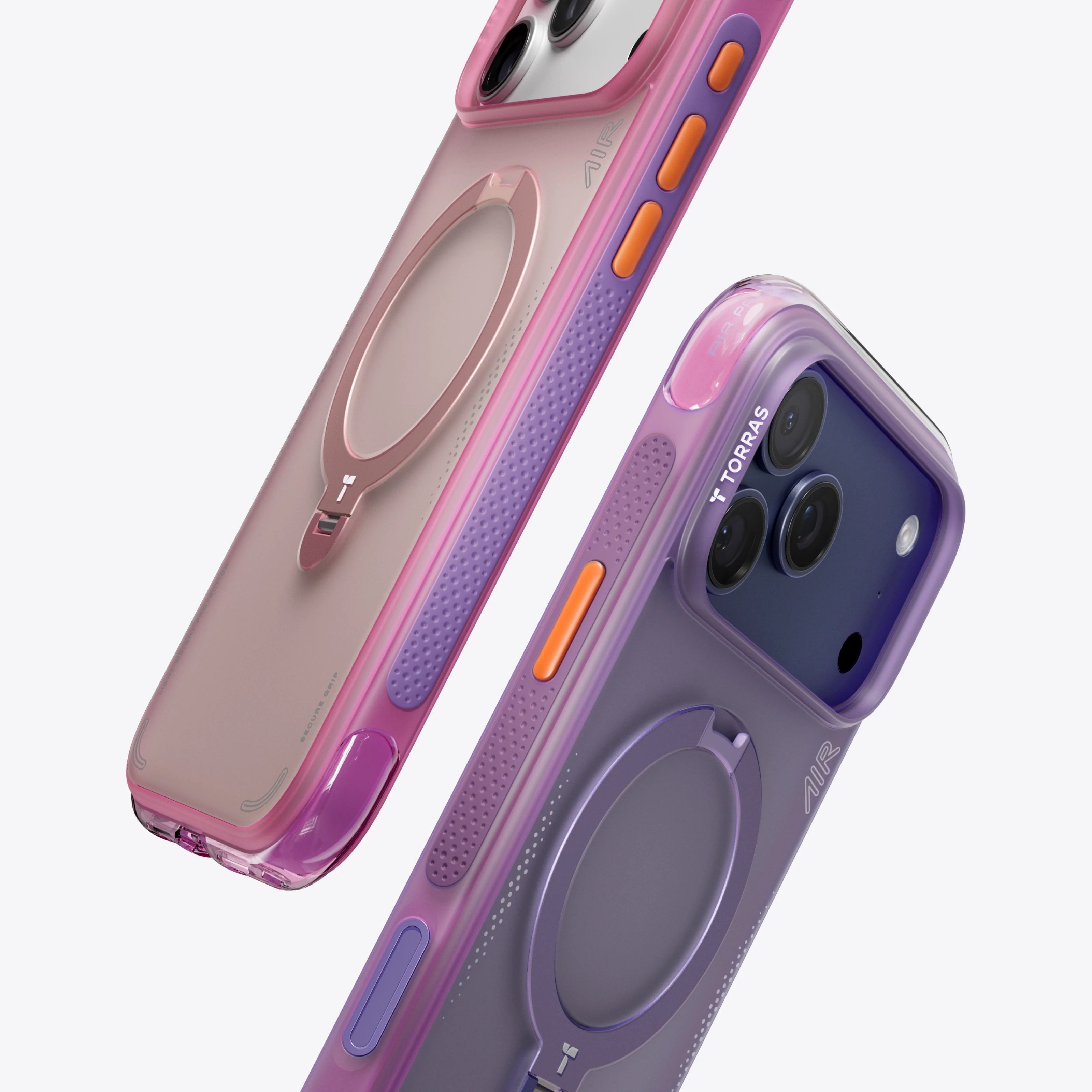 TORRAS MARKA KILIFLARTORRASTRRS14Torras iPhone 17 Pro Ostand Spin Air MagSafe Standlı Koruma Kılıf – Pembe