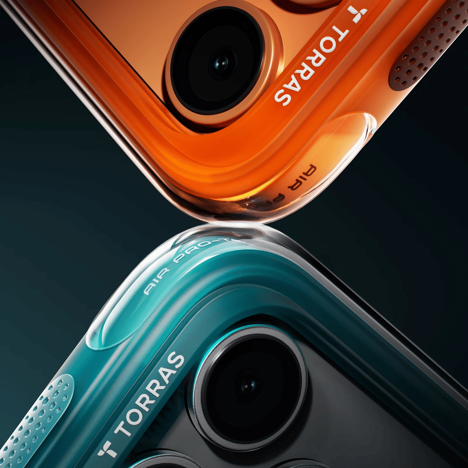 TORRAS MARKA KILIFLARTORRASTRRS06Torras iPhone 17 Pro Ostand Spin Air MagSafe Standlı Koruma Kılıf – Turuncu