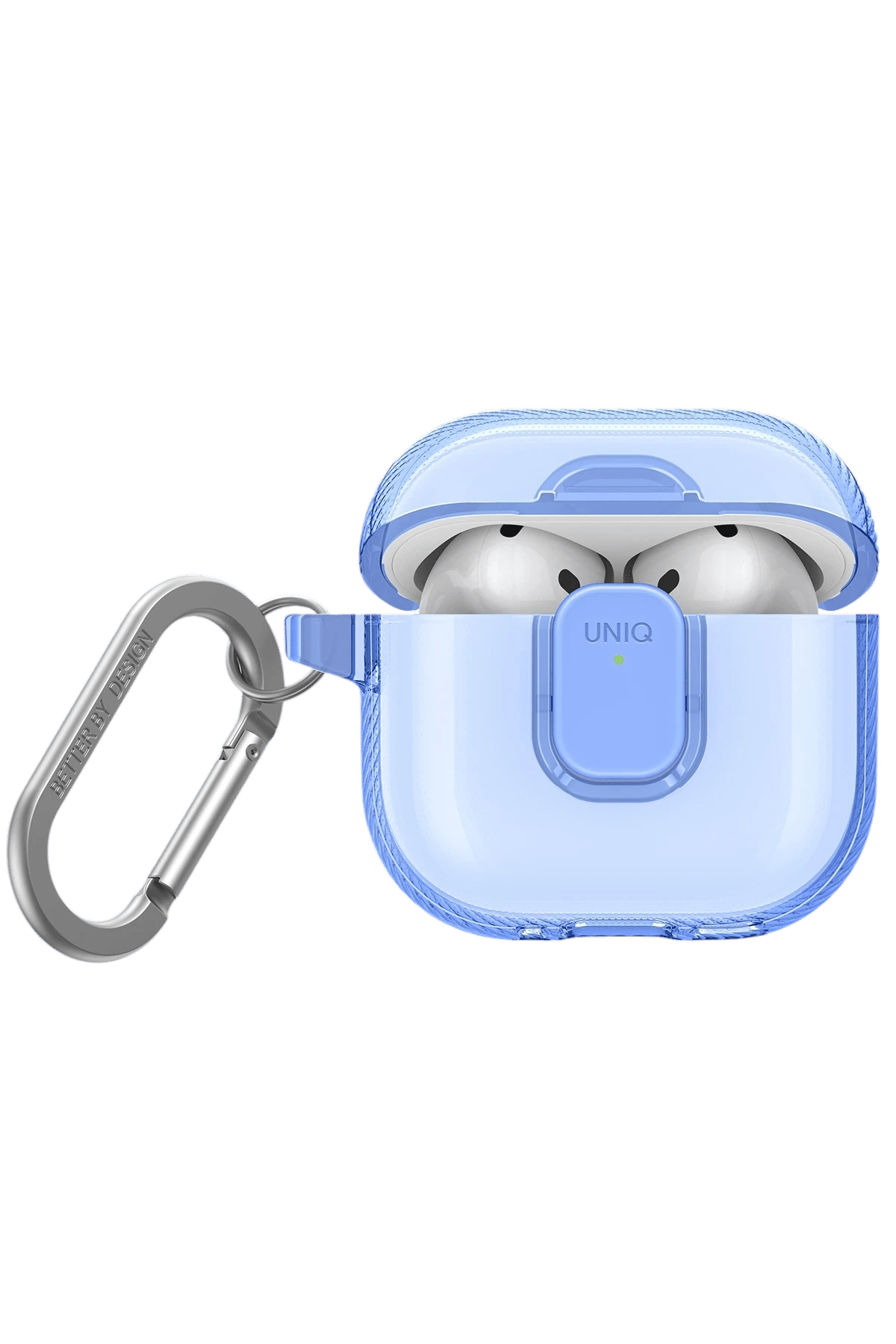 UNIQ AİRPODS KILIFLARIUNIQGLSPR02Uniq Airpods 4 (4.nesil) Glase Pro Kilitli Kılıf - Mavi