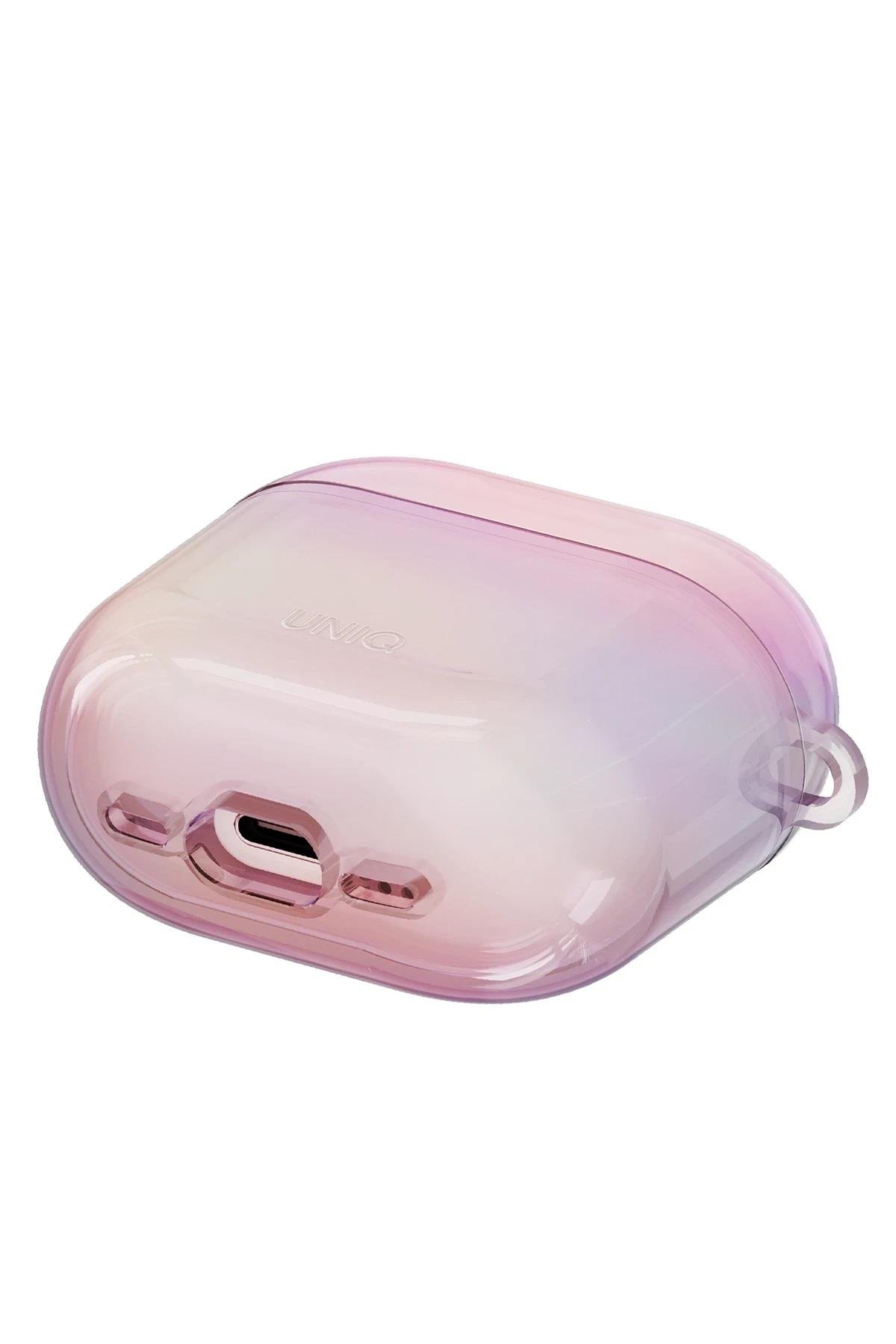 UNIQ AİRPODS KILIFLARIUNIQUNQ117Uniq AirPods 4 (4. Nesil) Iridescia Hang Holografik Askılı Koruma Kılıf – Pembe