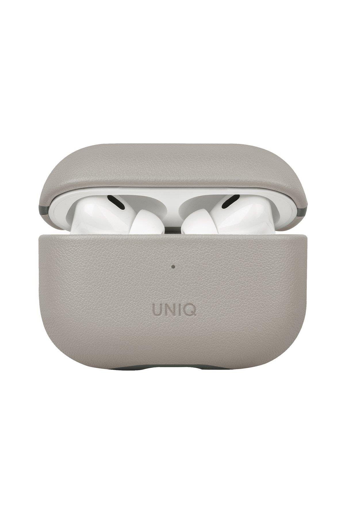 UNIQ AİRPODS KILIFLARIUNIQUNQ42Uniq Airpods Pro 2 (2.nesil) Lyden DS Deri Kılıf - Bej