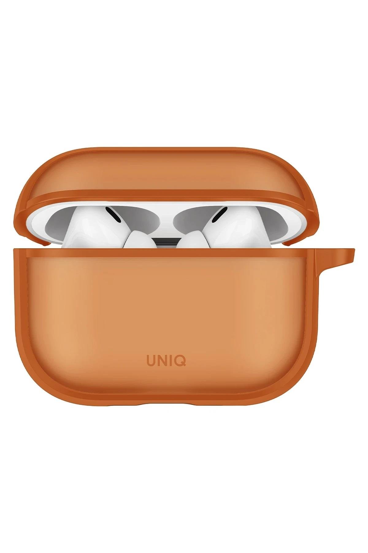UNIQ AİRPODS KILIFLARIUNIQUNQ109Uniq AirPods Pro 3 (3. Nesil) Veren Frosted Hang Mat Koruma Kılıf – Turuncu
