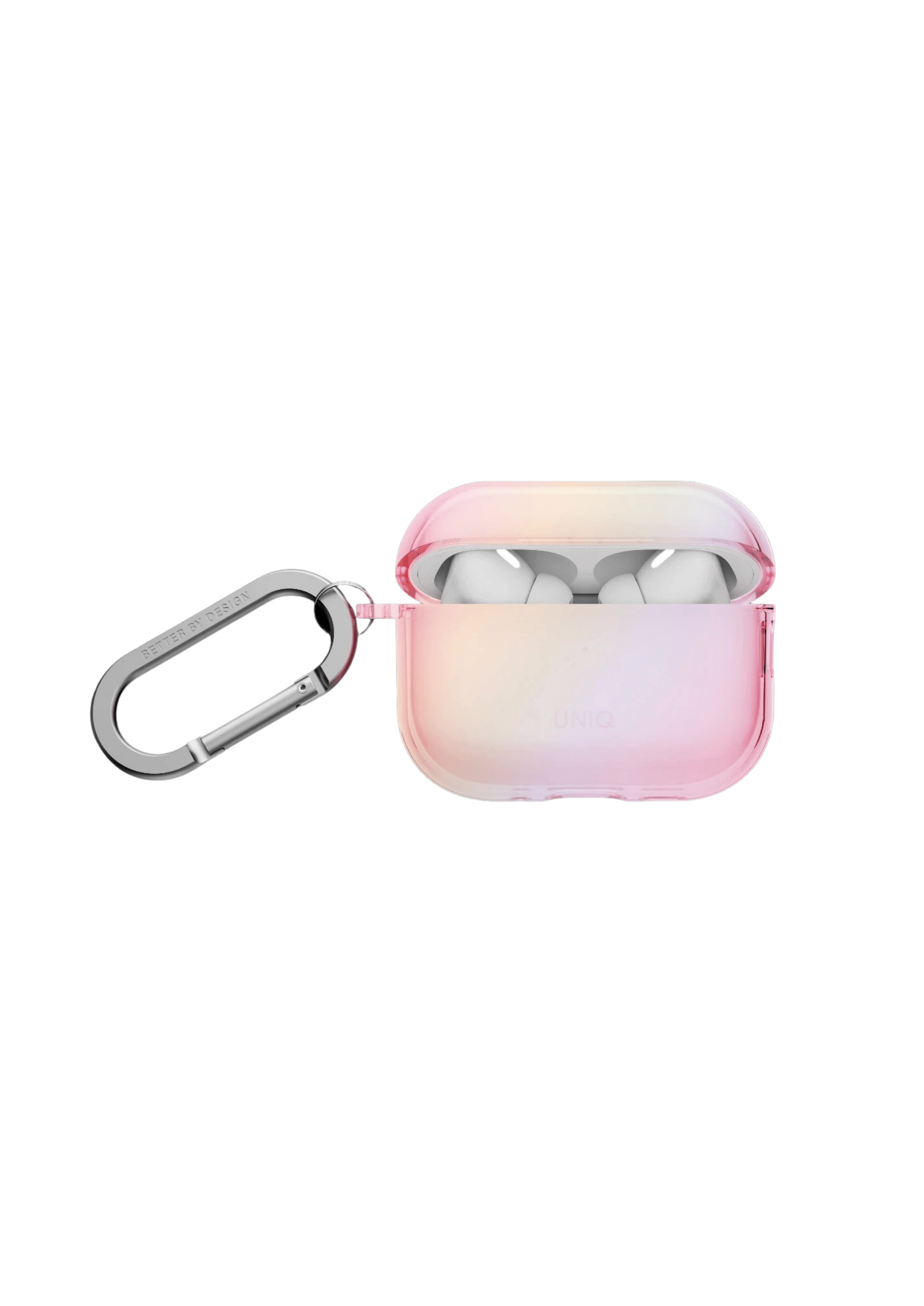 UNIQ AİRPODS KILIFLARIUNIQUNQ84Uniq AirPods Pro 3 (3. Nesil) Iridescia Hang Serisi Askılı Şeffaf Kılıf - Pembe