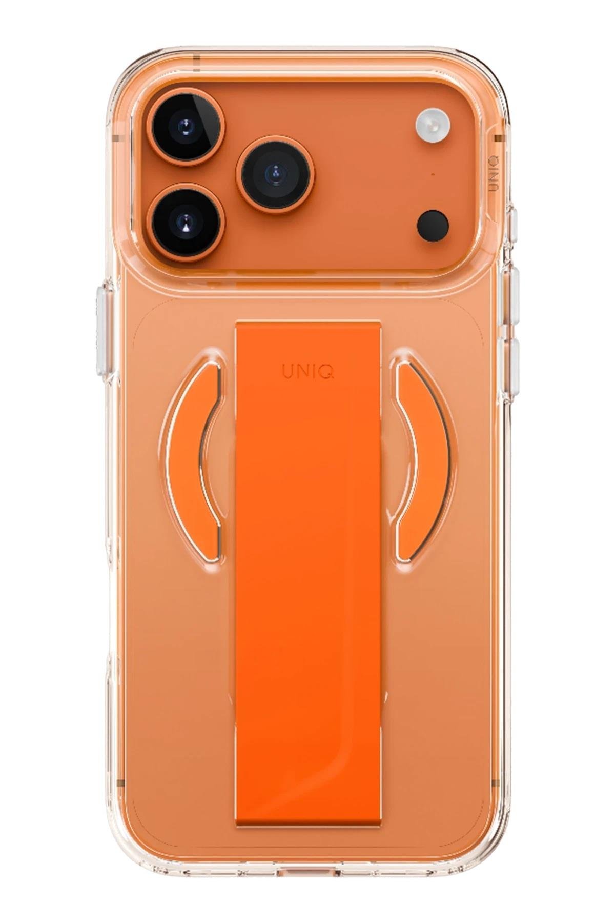 UNIQ MARKA KILIFLAR UNIQUNQ74Uniq Apple iPhone 17 Pro Max MagSafe Uyumlu Heldro Air Telefon Kılıfı - Turuncu
