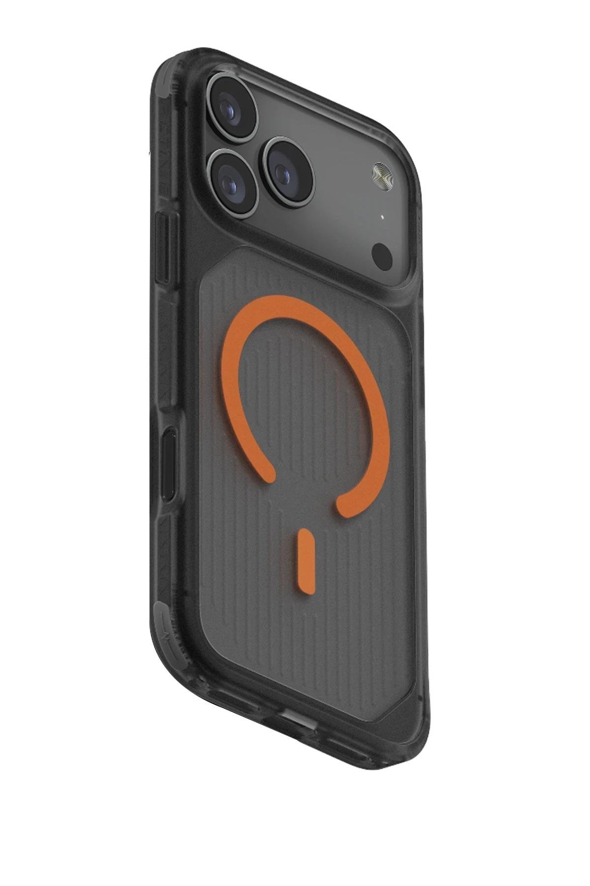 UNIQ MARKA KILIFLAR UNIQUNQ72Uniq Apple iPhone 17 Pro Max MagSafe Uyumlu Combat Active Darbe Emici Kılıf – Siyah Turuncu