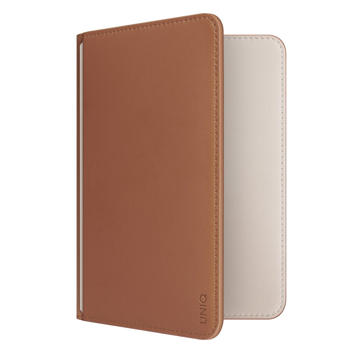 UNIQ MAGSAFE CÜZDANUNIQUNQ142Uniq Belmont RFID-Block Apple Find My Özellikli Vegan Deri Kart & Pasaport Tutucu – Karamel-Bej