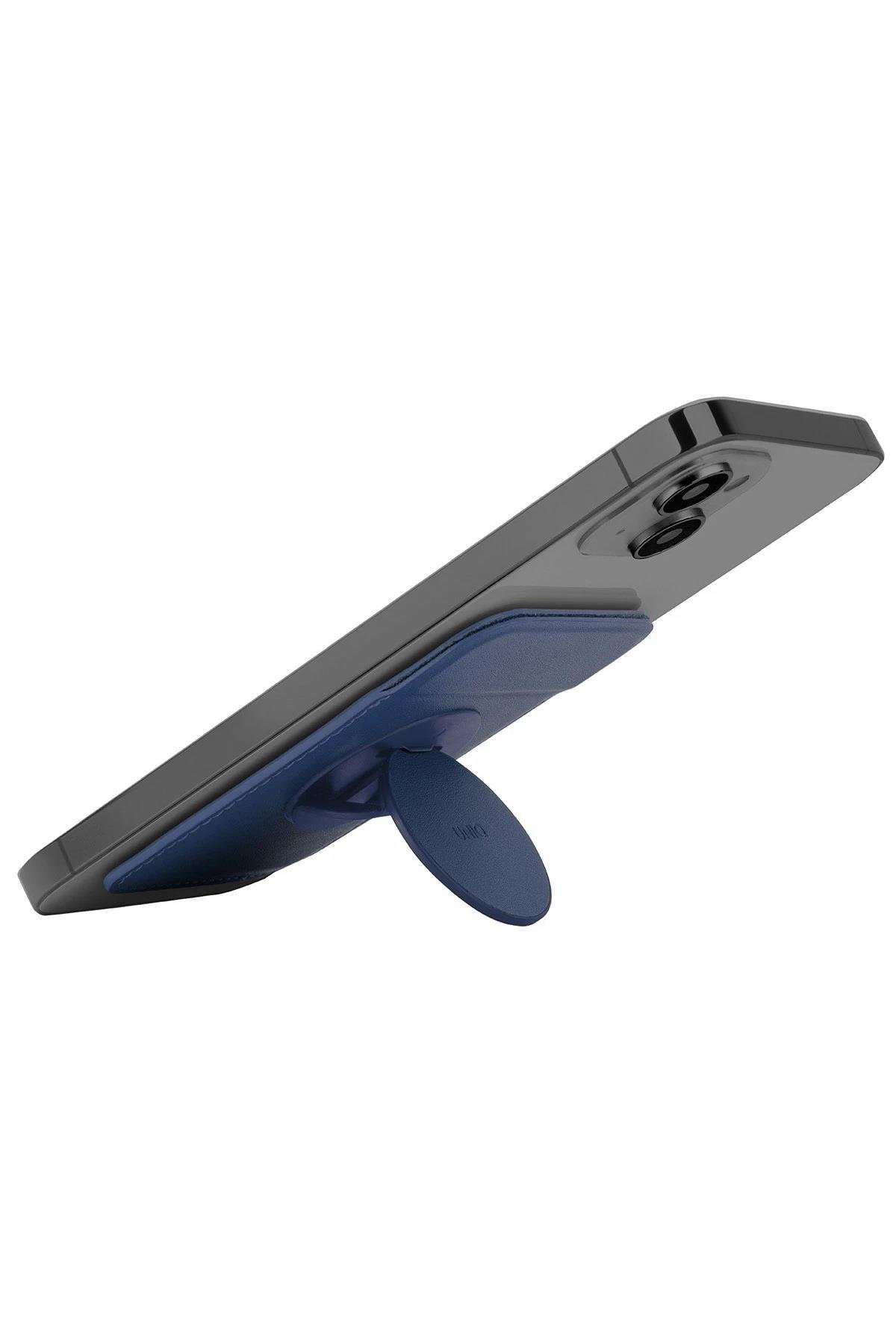 UNIQ MAGSAFE CÜZDANUNIQUNQ97Uniq Flixa Popsocketli Manyetik Kartlık Stand - Lacivert