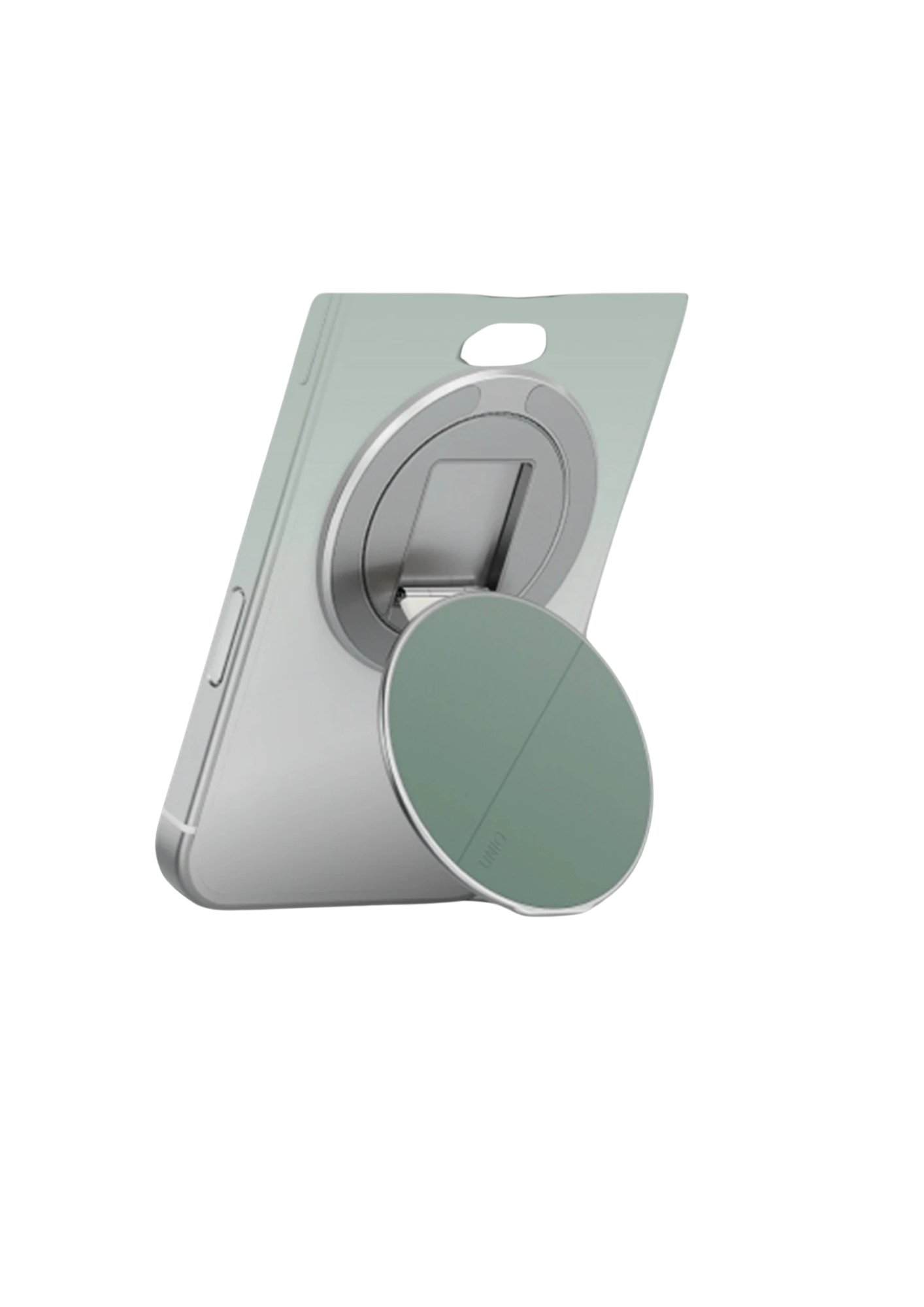 Uniq Stand YüzükUNIQUNQ122Uniq Grivix Classic 360° Manyetik MagSafe Kickstand Yüzük – Su Yeşili