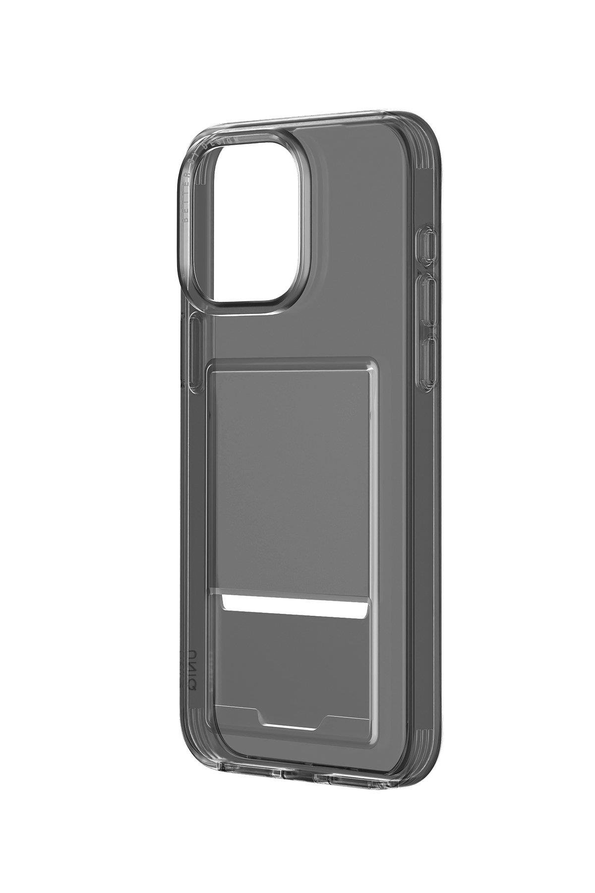 UNIQ MARKA KILIFLAR UNIQUNQ57Uniq iPhone 15 Pro Air Fender Kartvizitli Kapak - Füme