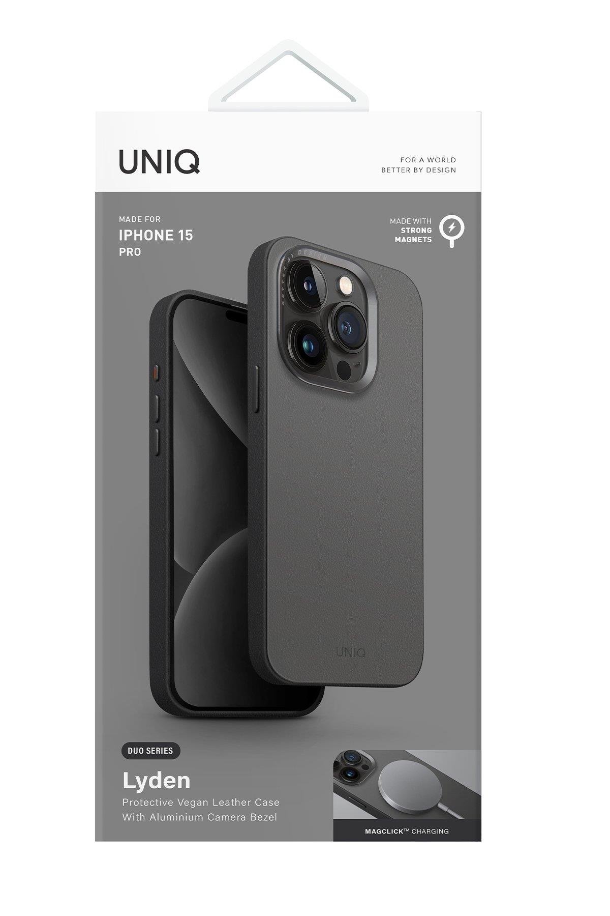 UNIQ MARKA KILIFLAR UNIQUNQ38Uniq iPhone 15 Pro Lyden DS Magsafe Kapak - Bej