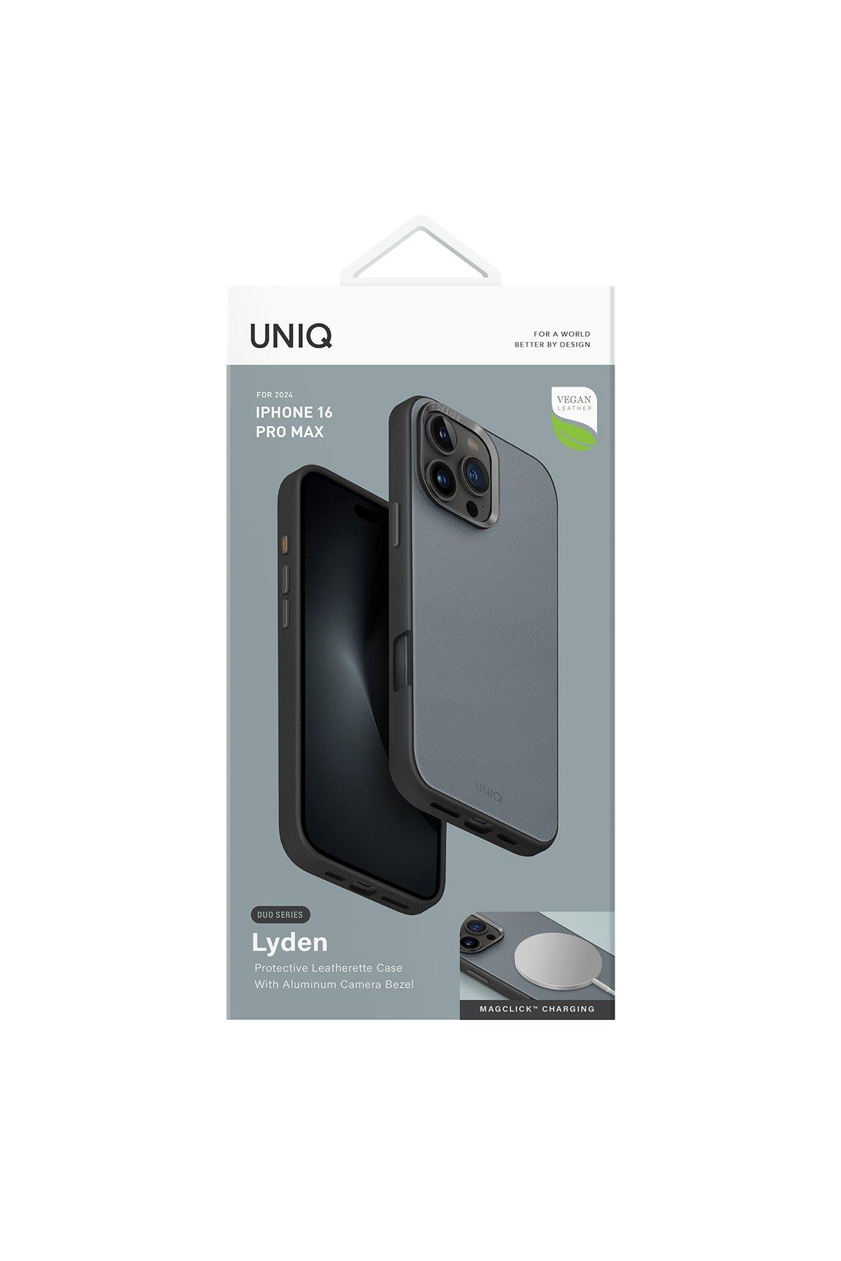 UNIQ MARKA KILIFLAR UNIQUNQ05Uniq iPhone 16 Pro Max Lyden DS Magsafe Kapak - Lacivert