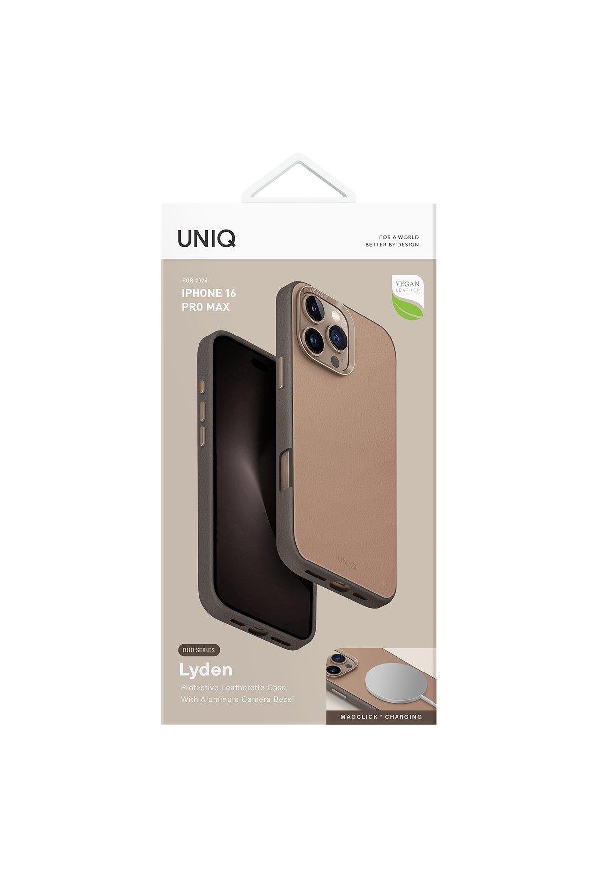 UNIQ MARKA KILIFLAR UNIQUNQ04Uniq iPhone 16 Pro Max Lyden DS Magsafe Kapak - Bej