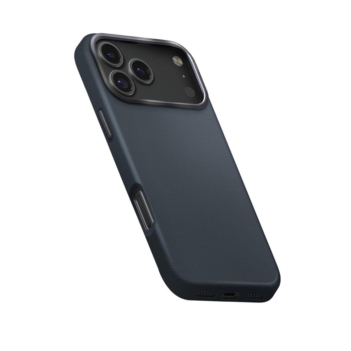 UNIQ MARKA KILIFLAR UNIQUNQ134Uniq iPhone 17 Pro Lyden MagSafe Vegan Deri Kılıf – Mavi