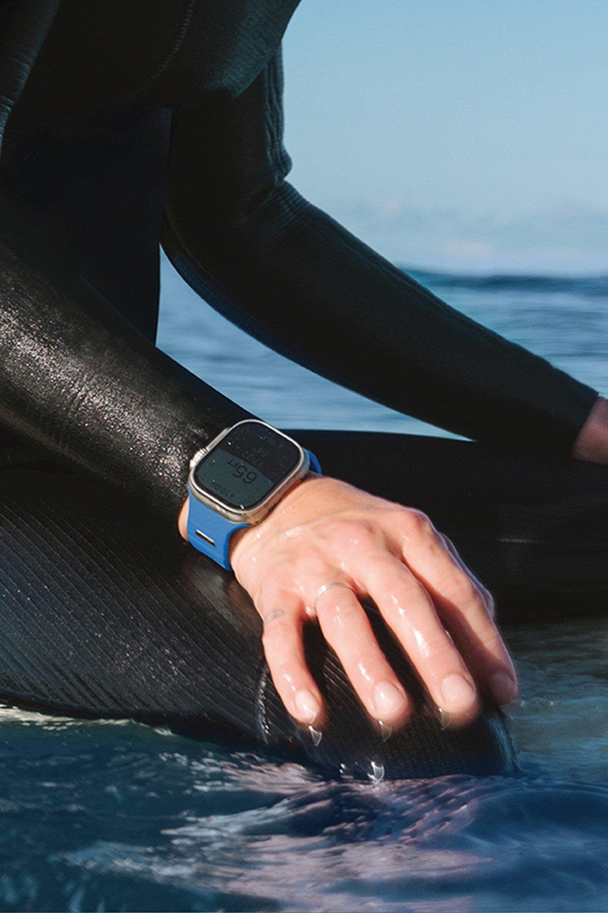 UNIQ KORDONLARUNIQUNQ45Uniq Watch 42mm / 44mm / 45mm / 46mm / 49mm Stride FKM Silikon Kordon - Turuncu