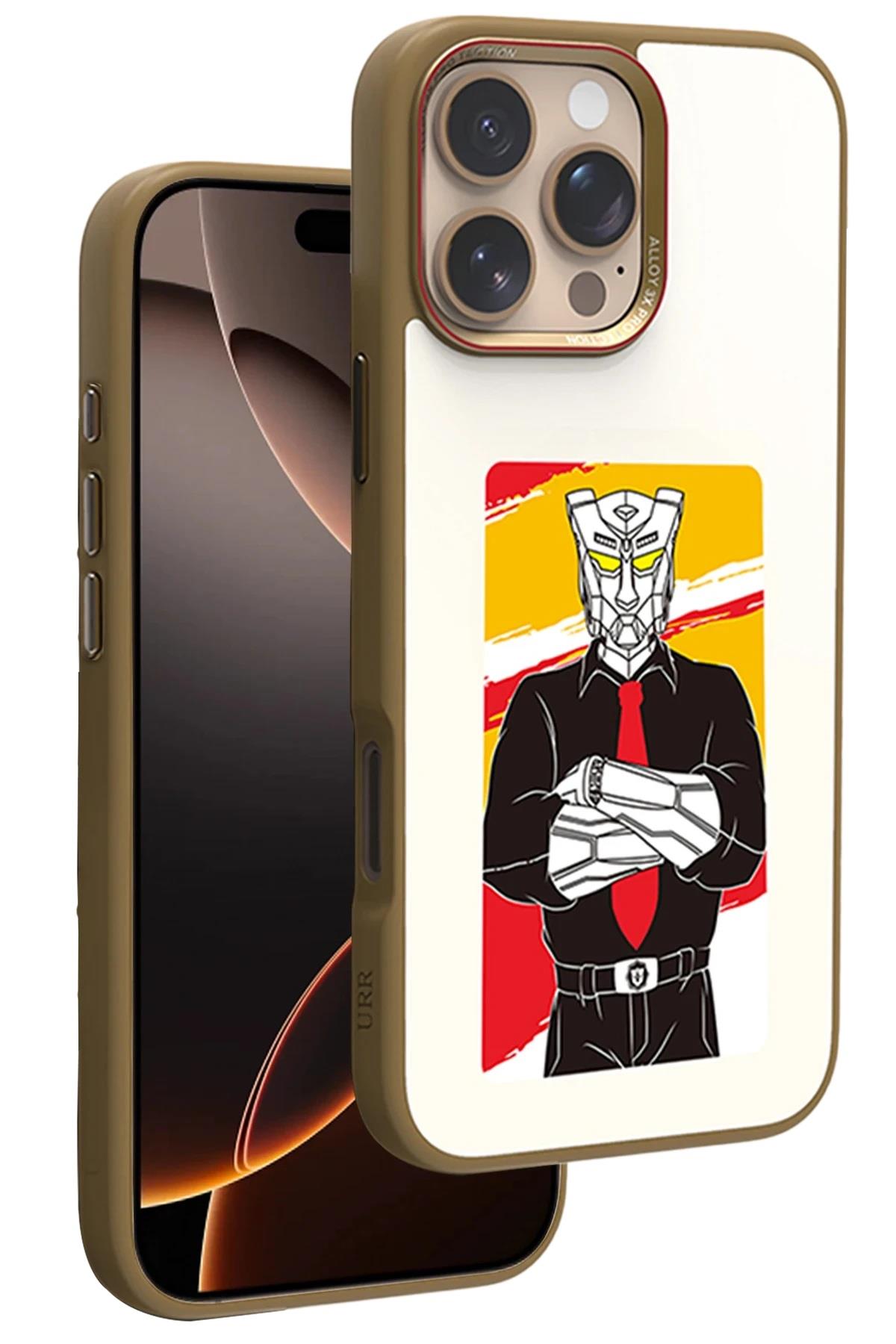 SMART CASE (AI)URRSMRTCS03URR iPhone 16 Pro Max NFC Smart Case Akıllı Kapak - Gold