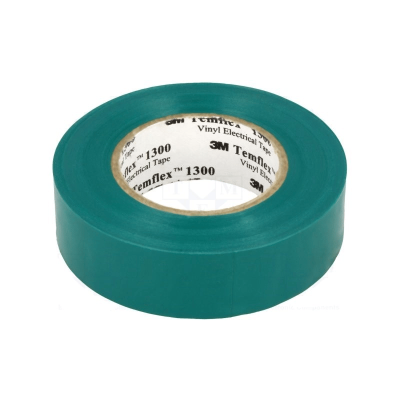 3M Temflex İzole Elektrik Bandı 18Mm 1300E Yeşil Bant