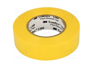3M Temflex İzole Elektrik Bandı 18Mm 1300E Sarı Bant