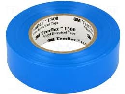 3M Temflex İzole Elektrik Bandı 18Mm 1300E Mavi Bant