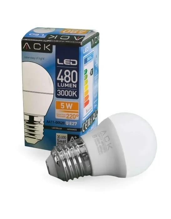 ACK AA11-00520 5W Top Led Ampul 220-240V E27 Duylu 3000K Günışığı