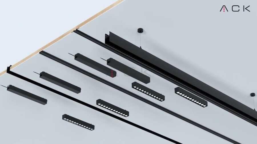 ACK AD45-06201 24W Slim Magnet Ray Spot Armatür 3000K Günışığı