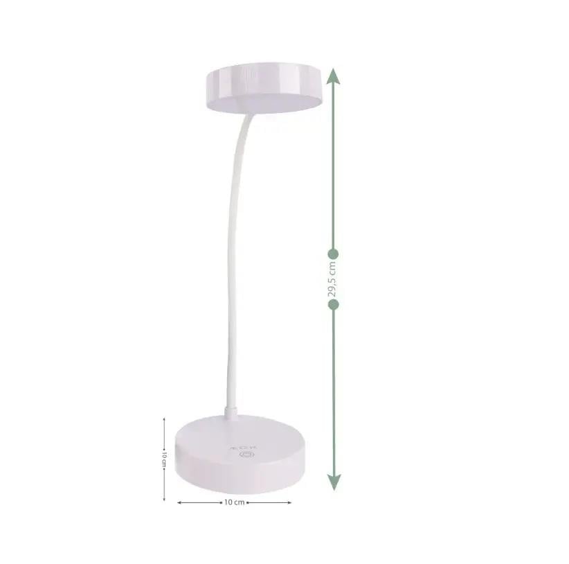 ACK AF11-10015 Led Masa Lambası Şarjlı Dimli Dokunmatik Beyaz Kasa