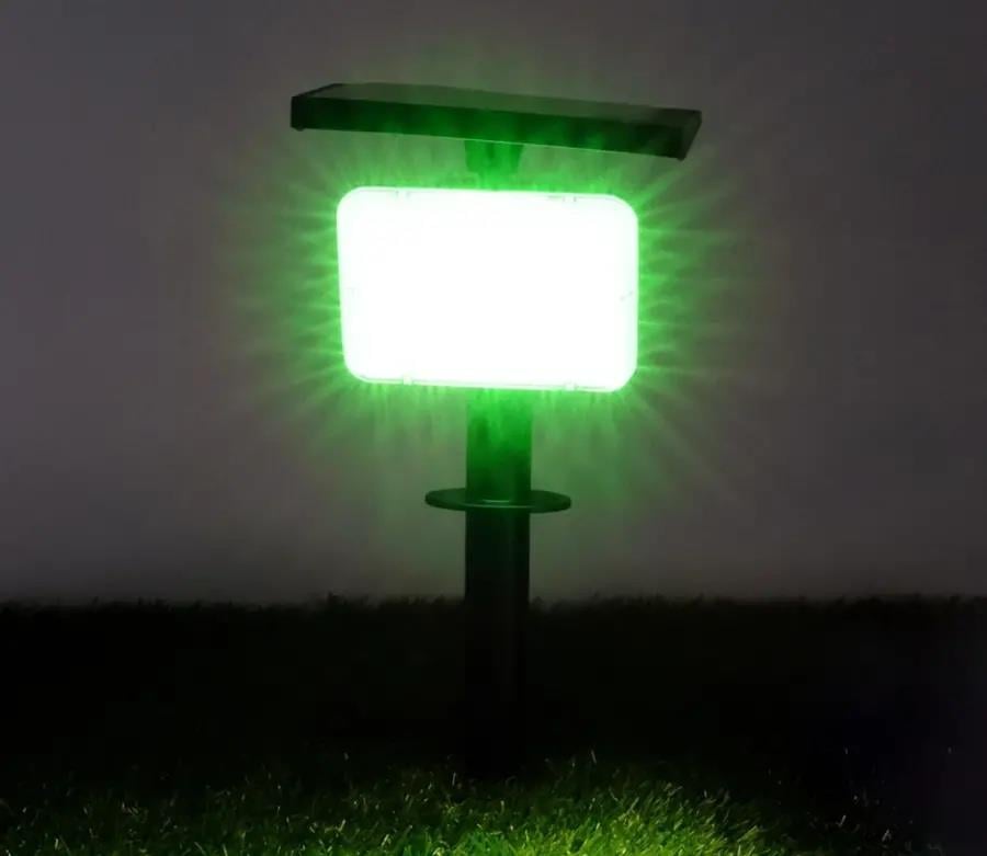 ACK AG60-01851 8W/h Solar Led Çim Armatürü Kazıklı Yeşil Işık