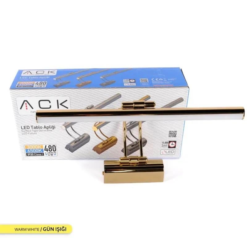 ACK AH10-00107 6W Gold Led Tablo Apliği 3000K Günışığı