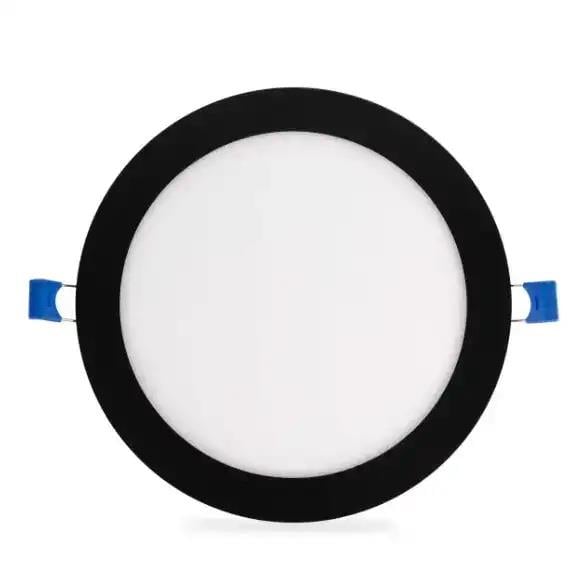 ACK AP01-01831 18W Sıva Altı Yuvarlak Led Spot Panel Armatür 6500K Beyaz Işık Siyah Kasa