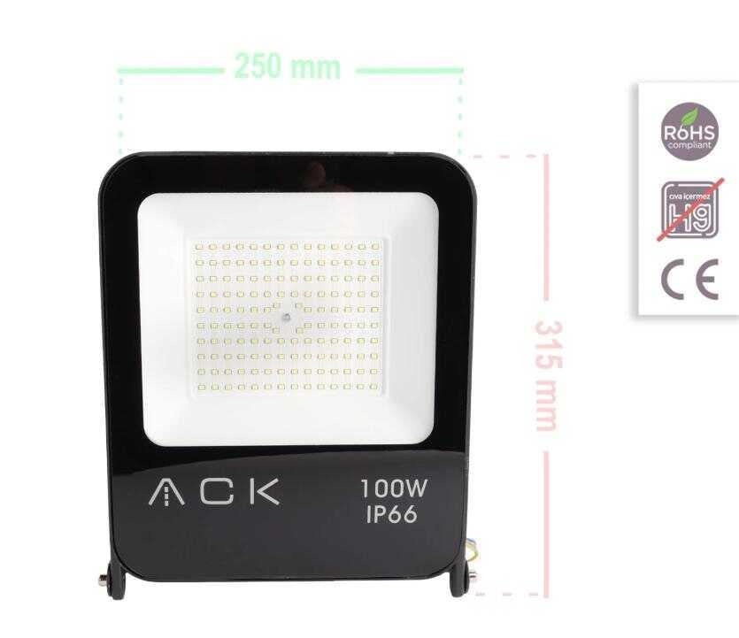 ACK AT62-19132 50W Led Projektör 6500K Beyaz Işık