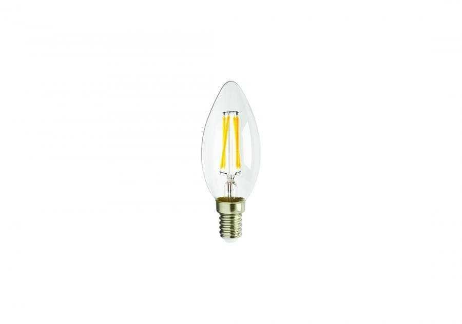 Cata CT-4066 4w Flamanlı Şeffaf Led Buji Ampul E-14 Duylu Günışığı