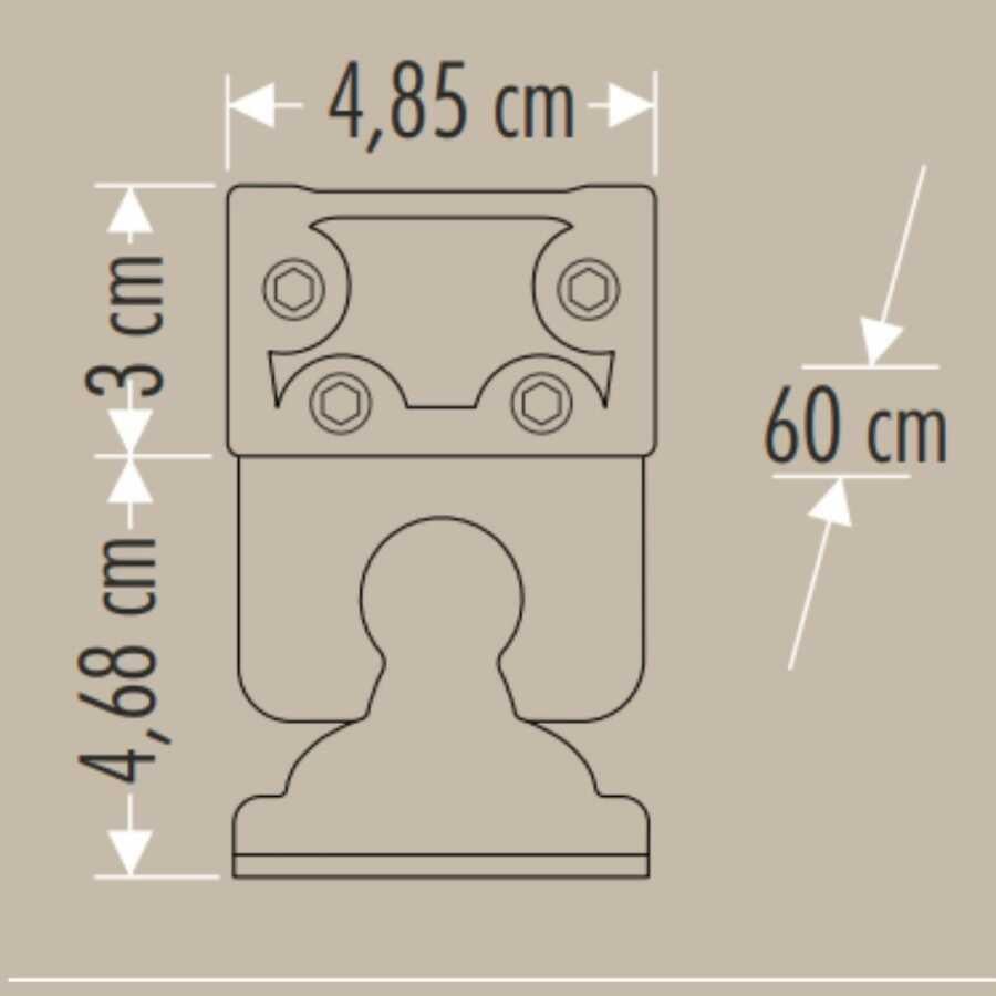 Cata CT-4696 24W Gold Wallwasher 60cm Mavi