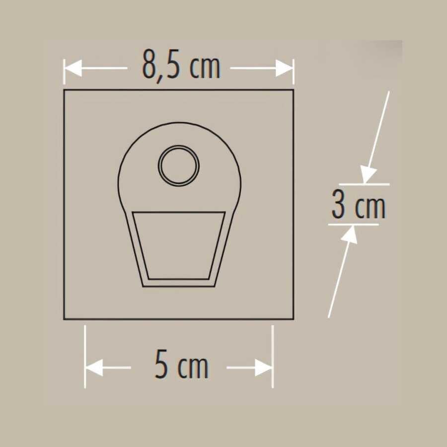 Cata CT-5170 1W Sensörlü Ledli Koridor Armatürü Siyah Kasa Günışığı