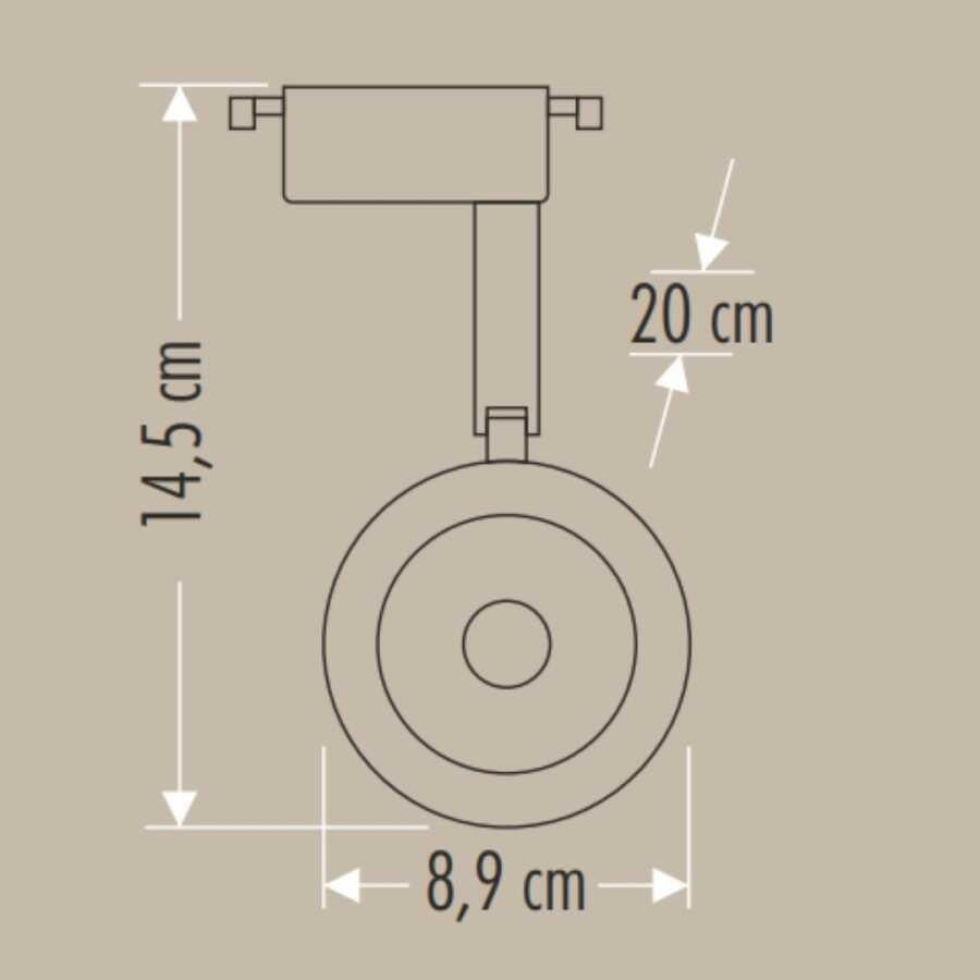 Cata CT-5334 30W Led Ray Spot Armatür 6400K Beyaz Işık